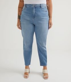Calça Skinny em Jeans com Aplicações nos Bolsos e nos Passantes Frontais Curve & Plus Size