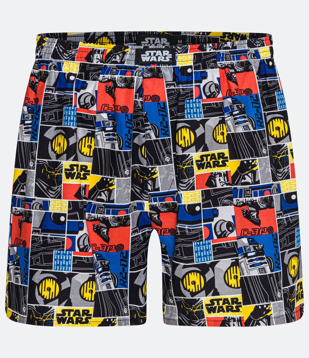 Menor preço em Cueca Samba Canção em Tricoline com Estampa Star Wars R2-D2