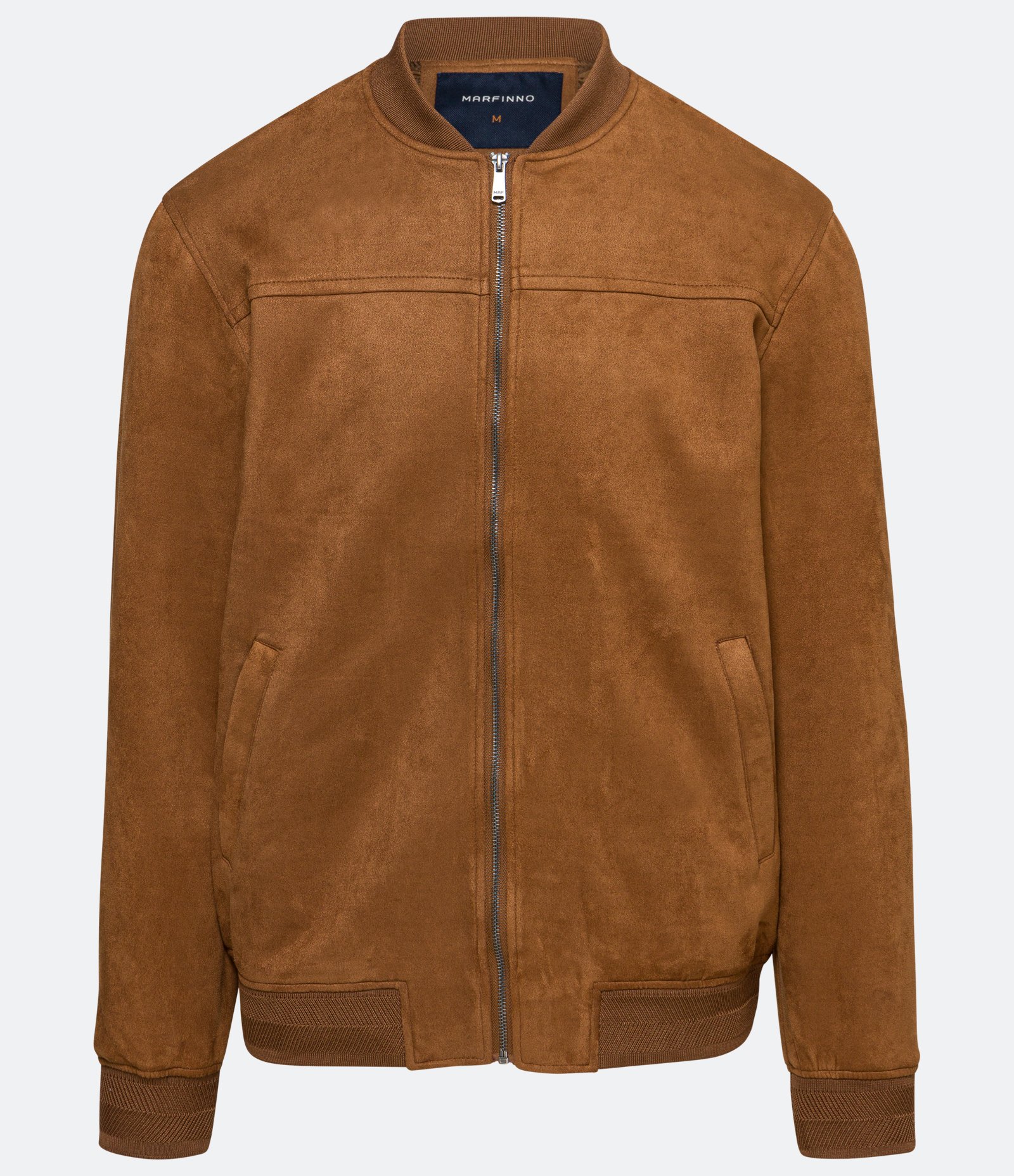 Jaqueta Bomber com Zíper e Bolsos Marrom Café 7