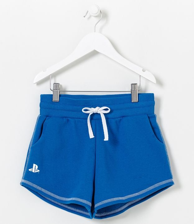 Short Infantil com Estampa Playstation - Tam 9 a 14 anos