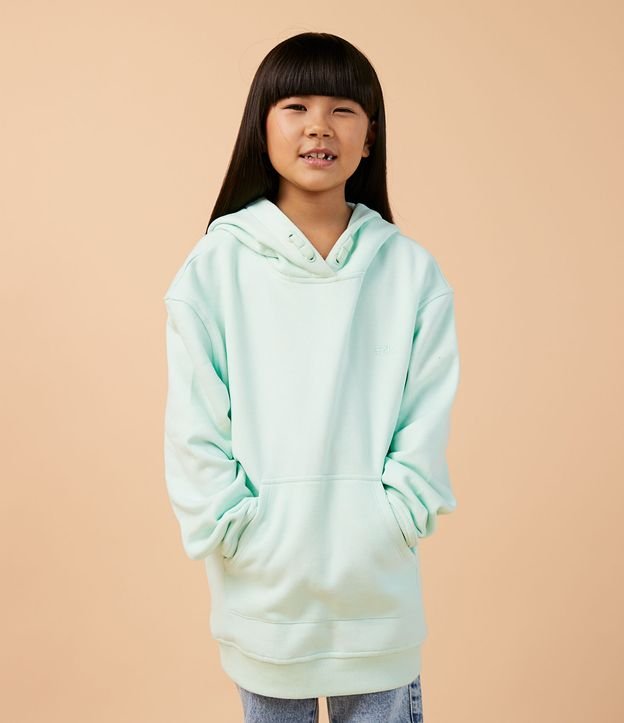 Sudadera Infantil en Algodón con Capucha y Bolsillo Canguro - Talle 5 a 14 años Azul 6