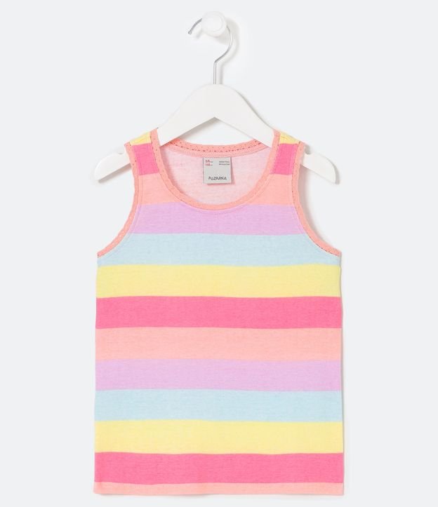 Blusa Regata Infantil Estampada - Tam 5 a 14 anos