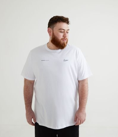 Camiseta Manga Curta em Algodão Estampa Costas Prancha de Surf - Plus Size é boa?