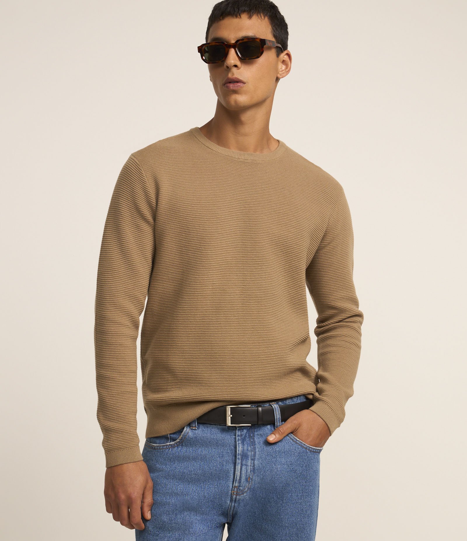 Suéter Comfort em Tricô com Texturizado 1