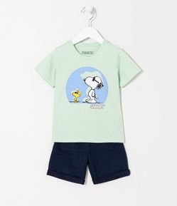 Conjunto Infantil com Estampa do Snoopy - Tam 1 a 5 anos