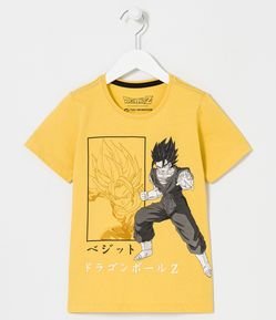Camiseta Infantil com Estampa de Vegetto Dragon Ball - Tam 5 a 14 anos
