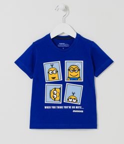 camiseta Infantil com Estampas dos Minions - Tam 1 a 5 anos