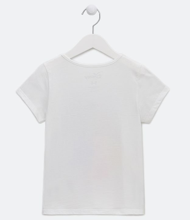 Blusa Infantil con Estampado Princesas - Talle 1 a 14 años Blanco 2