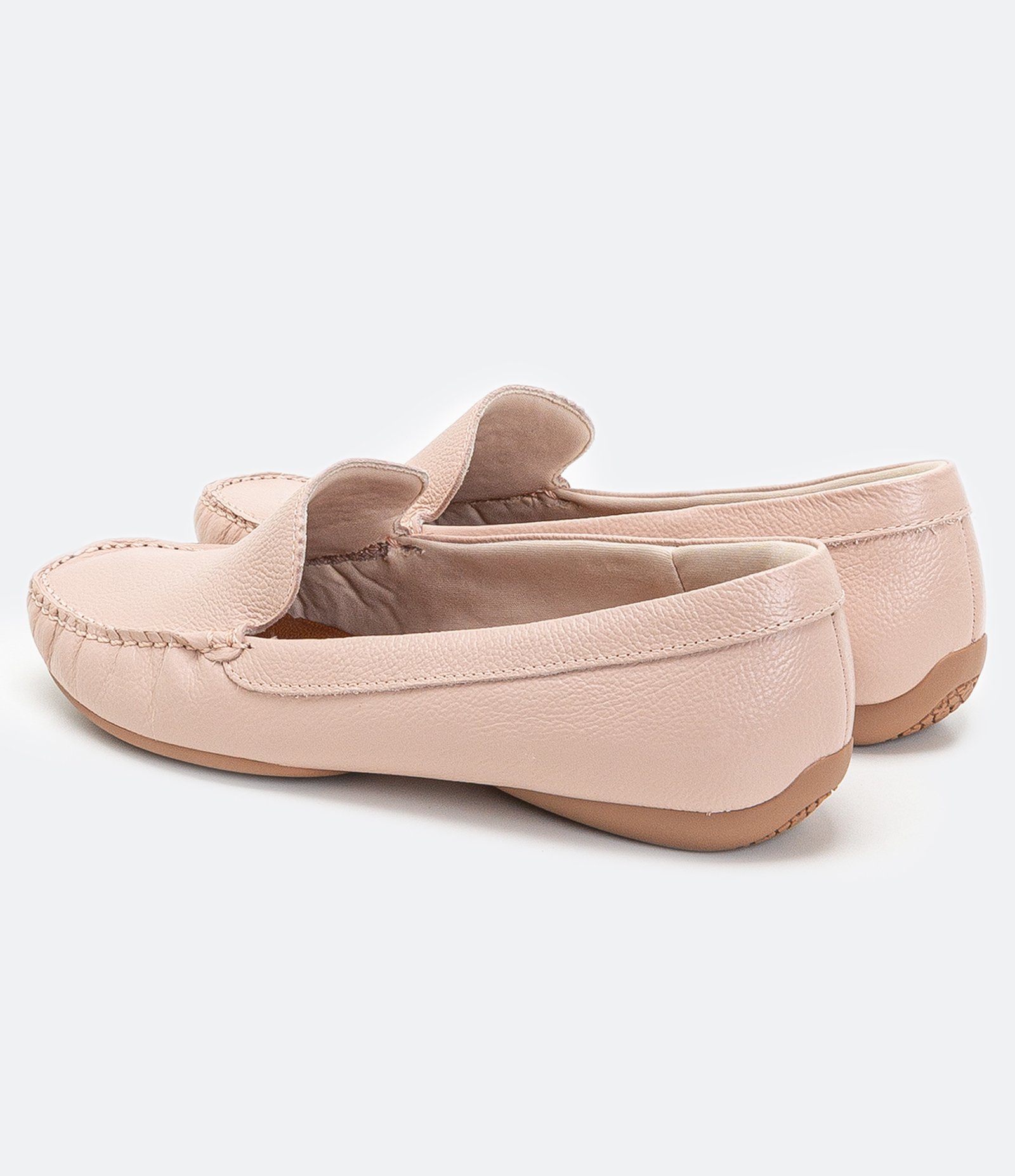 Sapato Mocassim em Couro Usaflex Rosa 3