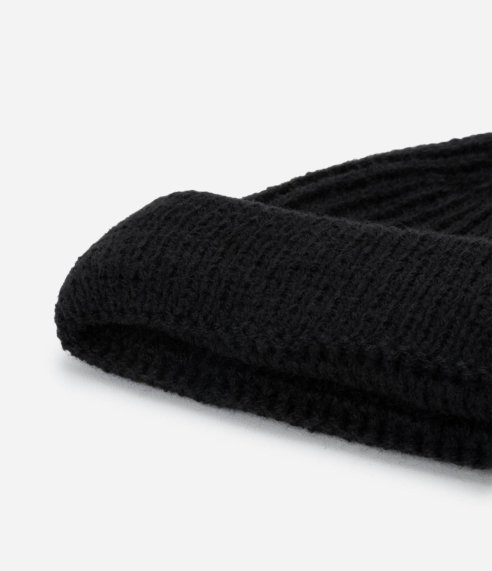 Touca Lenhador em Lã Acrílica com Dobra e sem Costura Preto 6