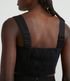 Imagem miniatura do produto Blusa Musculosa Cropped en Lino con Bordado de Gallinas Negro 5