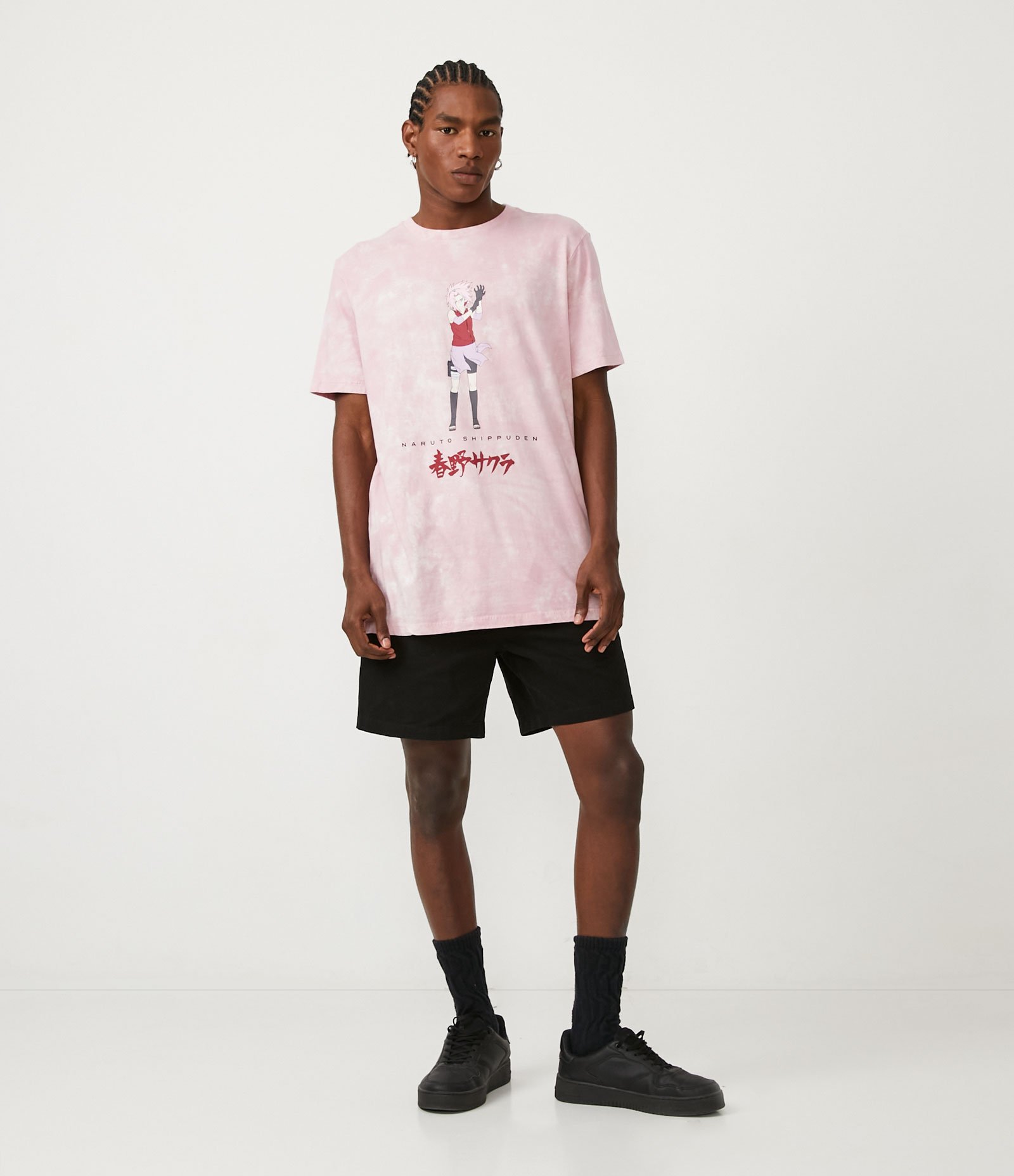 Camiseta Manga Curta com Estampa Sakura Rosa 2