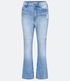 Imagem miniatura do produto Pantalón Flare Cropped Jeans con Desgastes Azul 5