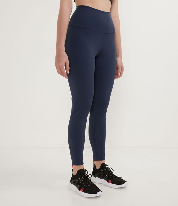 Calça Legging Esportiva Básica em Poliamida com Cós Alto