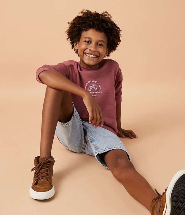 Bermuda Infantil en Jeans con Desgastess - Talle 5 a 14 años Azul 11