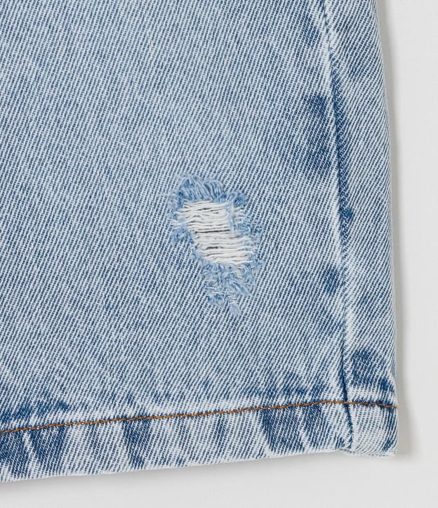 Bermuda Infantil en Jeans con Desgastess - Talle 5 a 14 años Azul 5