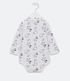 Imagem miniatura do produto Conjunto Infantil Body con Estampas de Animalitos y Pantalón con Bordado Trasero - Talle 0 a 18 meses Blanco 3