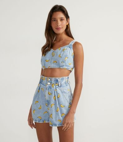 renner cropped azul