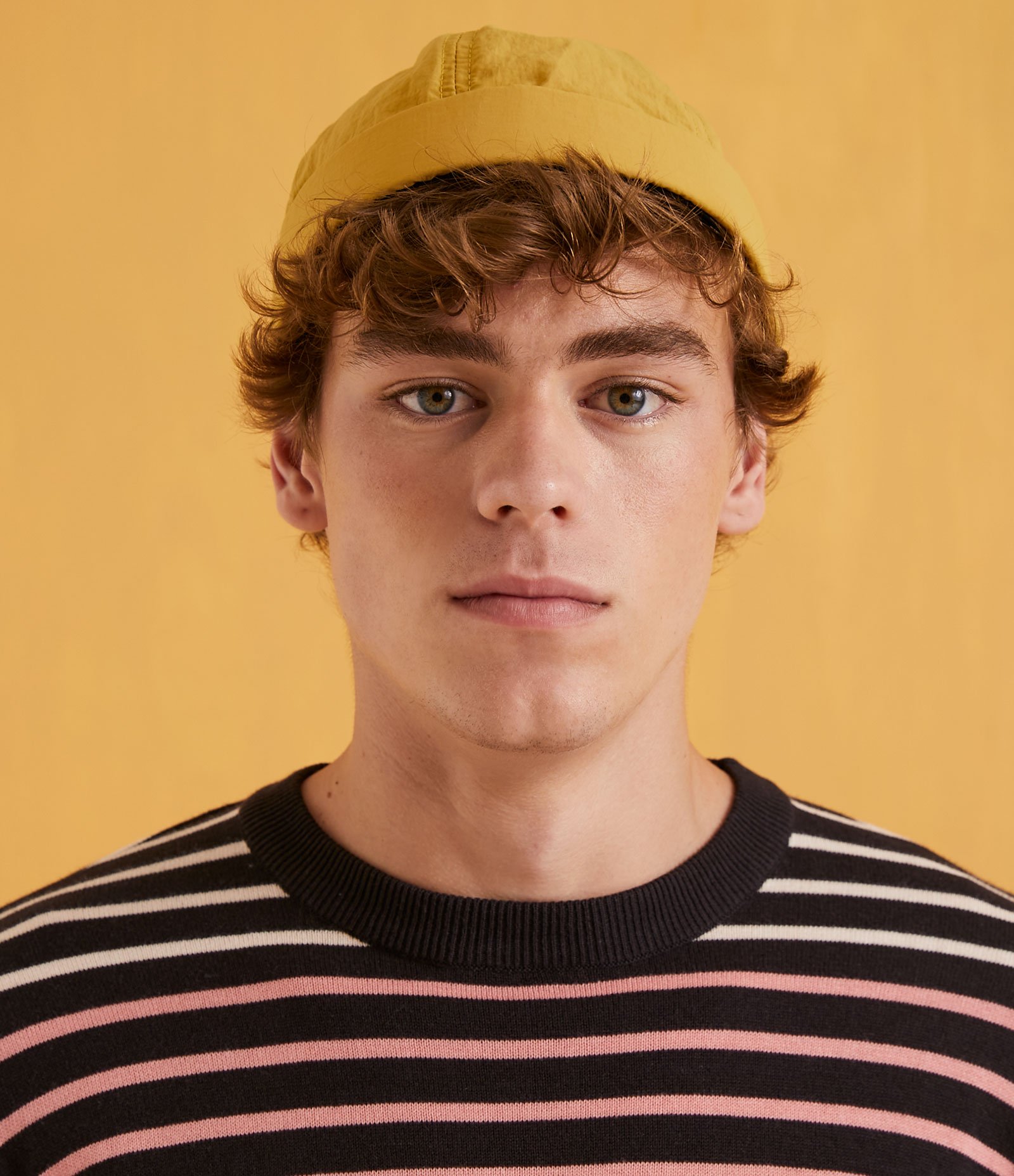 Boné Marinheiro sem Aba com Fecho Strapback Amarelo 4