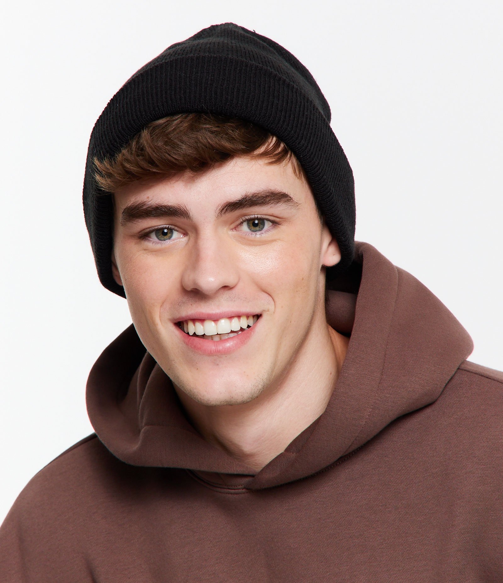 Touca Básica com Dobra Preto 2