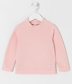 Blusão Infantil em Fleece com Golinha Alta - Tam 1 a 5 anos