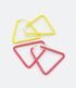 Imagem miniatura do produto Kit 02 Pares de Caravanas de Aro en Hierro con Forma de Triángulo Multicolores 1