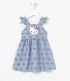 Imagem miniatura do produto Vestido Infantil con Estampado de la Hello Kitty - Tam 1 a 6 años Azul 1