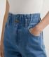 Imagem miniatura do produto Pantalón Wide Leg Jeans con Elástico en la Cintura Azul 4