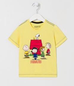 Camiseta Infantil com Estampas de Snoopy e Amigos - Tam 1 a 5 anos