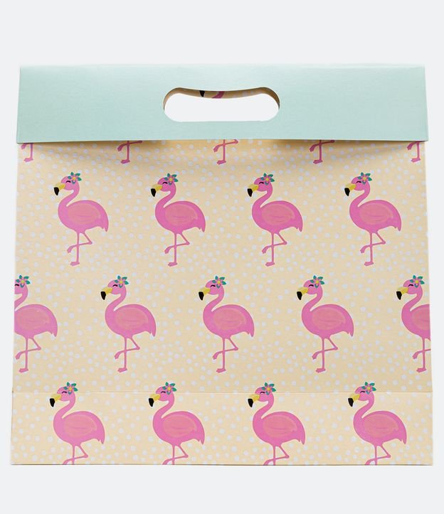 Embalagem de Presente com Estampa de Flamingos