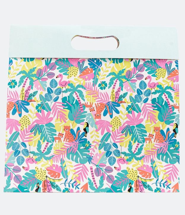 Embalagem de Presente com Estampa Tropical de Bichinhos