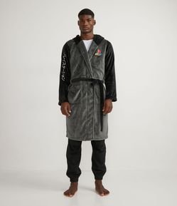 Roupão com Capuz e Logomarca do Playstation