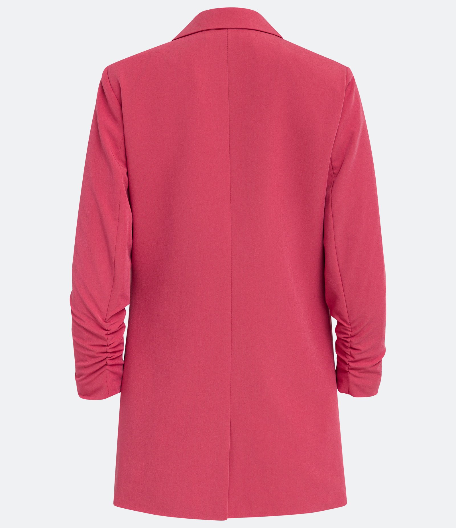 Blazer Alfaiataria Alongado em Crepe com Franzidos nos Punhos 8