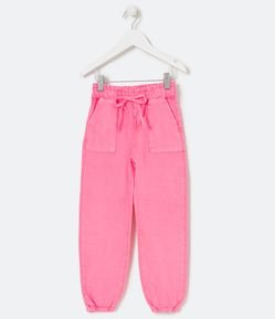 Pantalón Infantil en Jean con Bolsillos y Elastico en la Barra - Talle 5 a 14 años