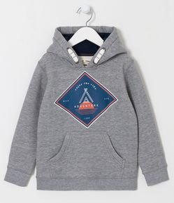 Blusão Infantil em Moletom com Estampa Adventure - Tam 5 a 14 Anos