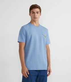 Camiseta Manga Curta com Estampa dos Simpsons