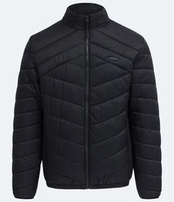 Jaqueta Ultraleve em Poliamida com Gomos e Bolsos