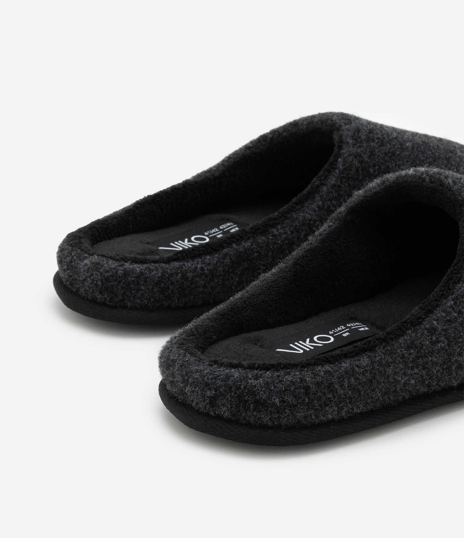 Pantufa Chinelo Slipper com Textura Cinza Escuro 7