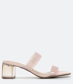 Sandália com Tiras e Salto Bloco