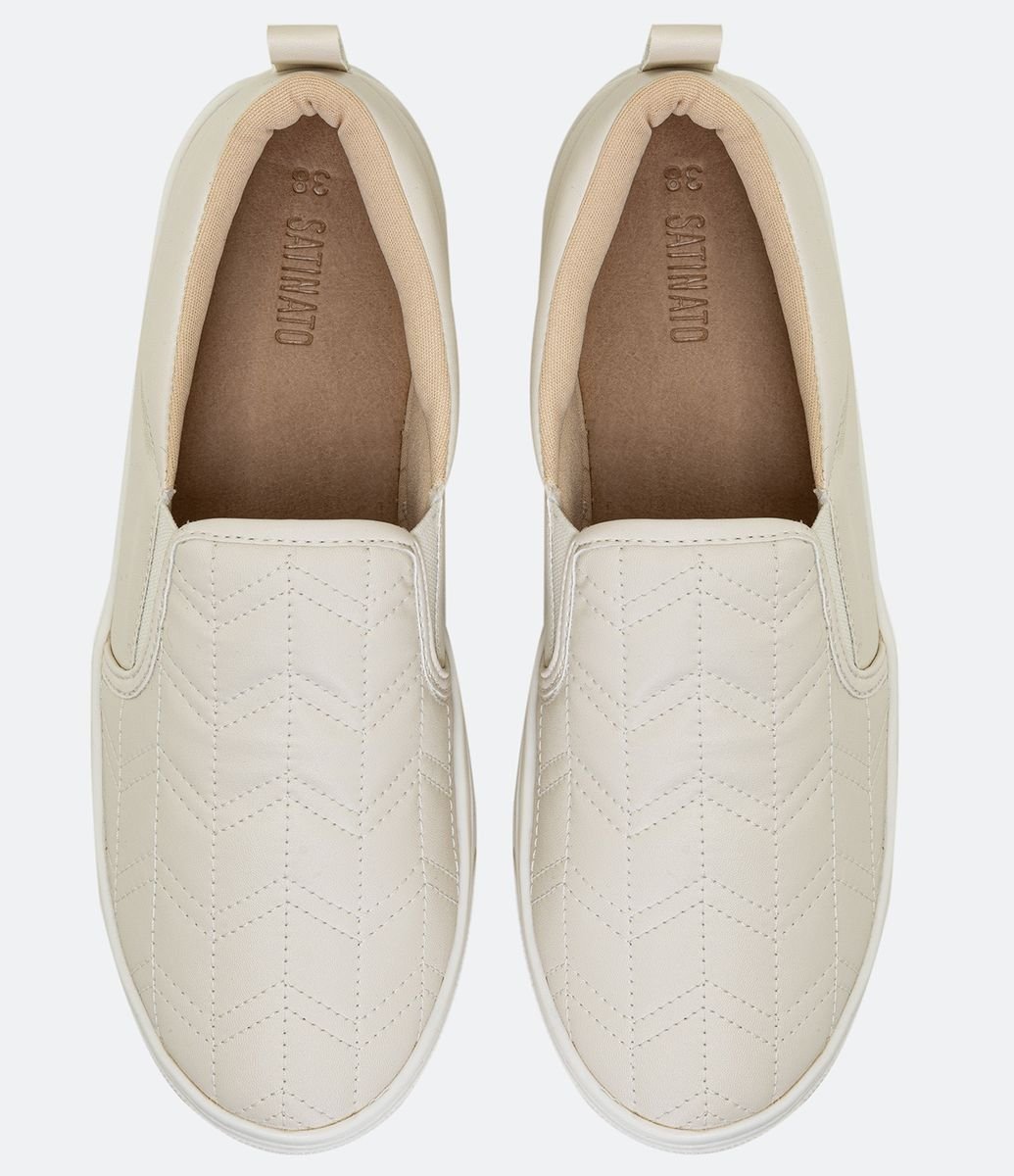 Tênis Slip on Bege