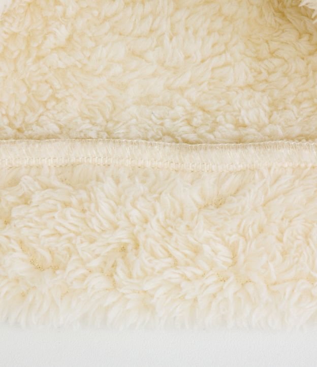 Buzo Infantil en Fleece con Bordado de Tigre - Talle 1 a 5 años Beige 4
