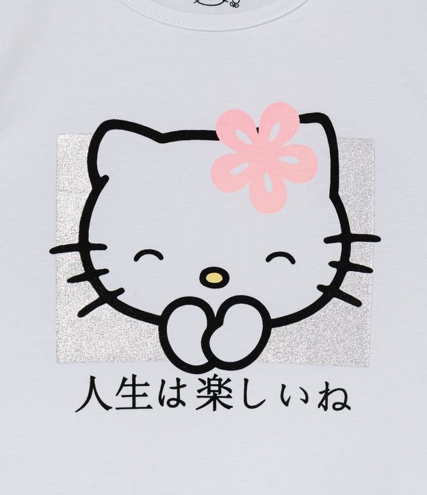 Blusa Infantil con Estampado Hello Kitty - Talle 5 a 14 años Blanco 3