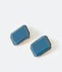Imagem miniatura do produto Pendiente Mediano en Metal con Colgante Cuadrado en Resina Pintada Azul 1