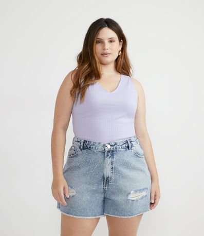 Blusa Regata Canelada com Decote V Curve & Plus Size é ruim? Blusa Regata Canelada com Decote V Curve & Plus Size é boa?