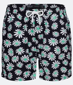 Bermuda Paper Touch com Estampa Floral