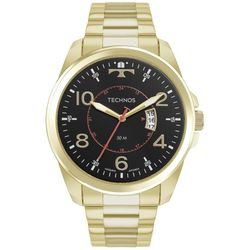 Kit Relógio Technos com Pulseira em Aço e Caixa  2115MYRK1P