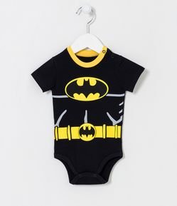 Body Infantil Fantasia do Batman - Tam 0 a 24 meses