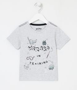 Camiseta Infantil com Estampa Wizard in Training Harry Potter - Tam 1 a 5 anos