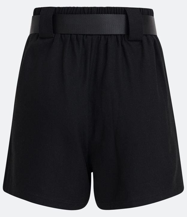 Short con Bolsillos Delanteros y Cinturón Negro 7