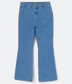Calça Flare Jeans sem Estampa Curve & Plus Size